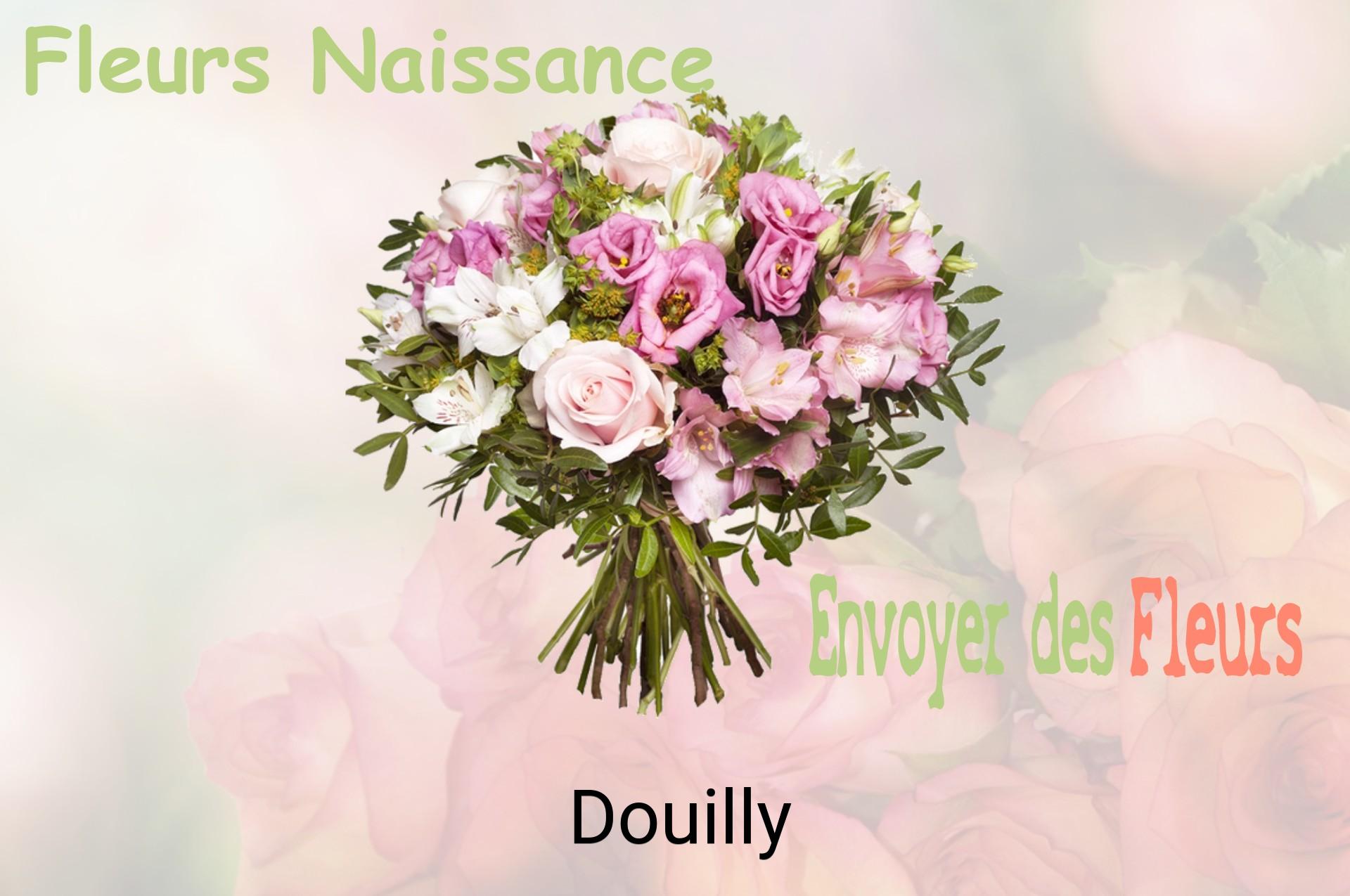 Bouquet de fleurs de naissance livré à Douilly